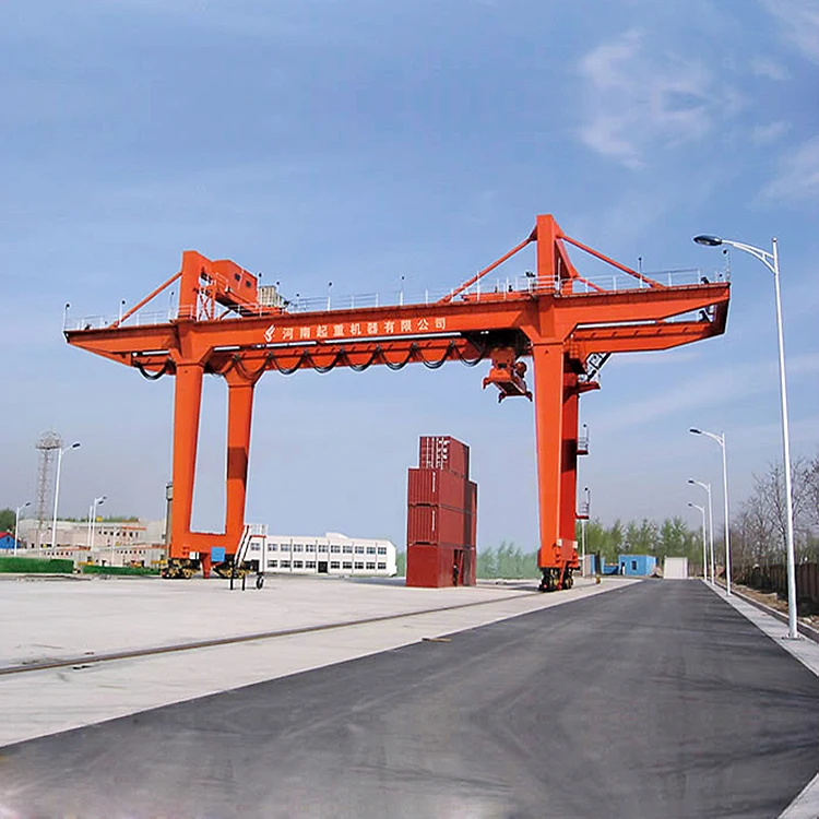 ISO FEM Standards Rail Mounted Gantry Crane RMG Container Crane for Sale