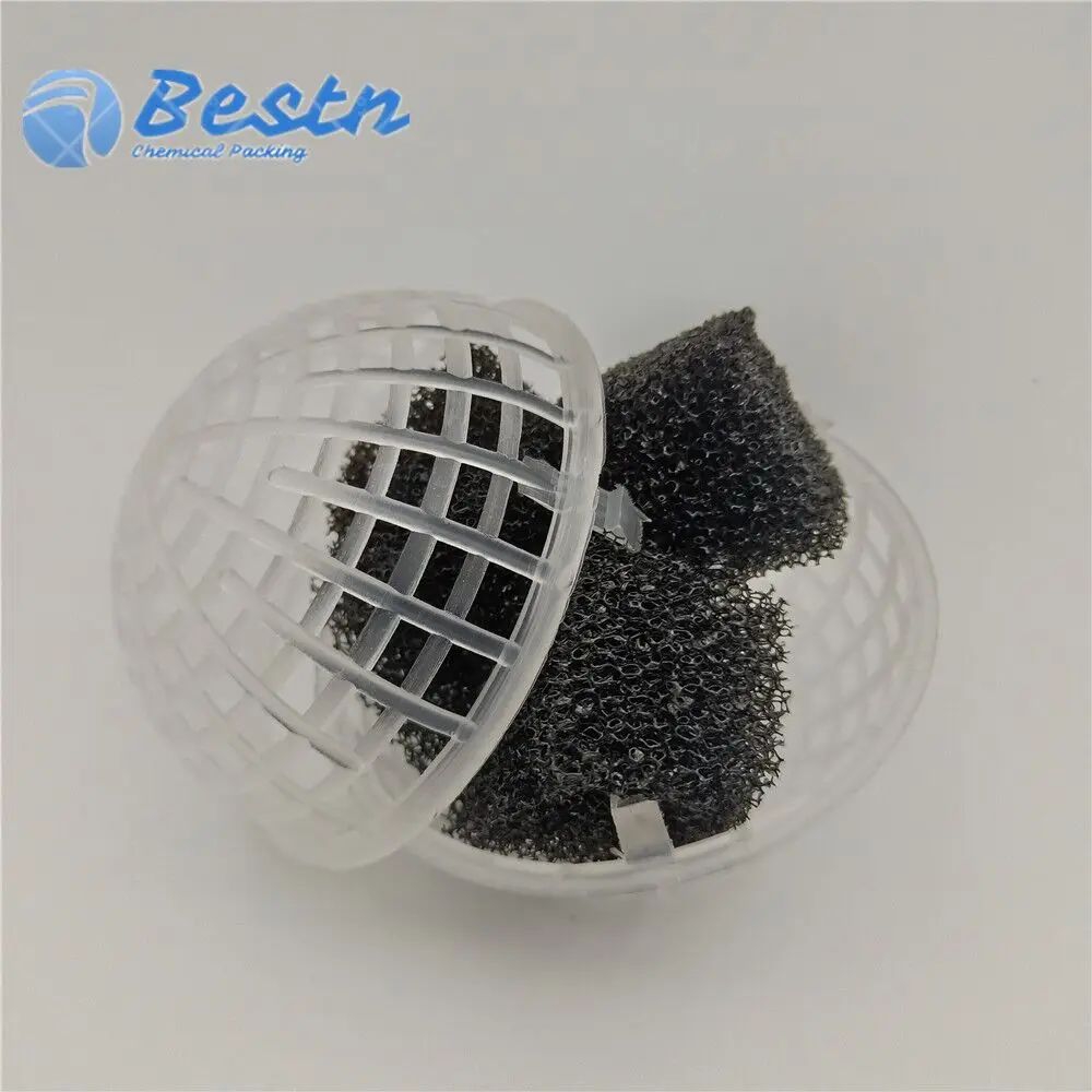 PP Suspend Cage Ball Plastic Bio Floating Packing Ball for Industrial Wastewater Treatment