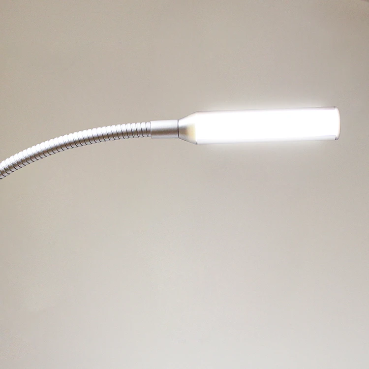 LED Gooseneck Reading Light 12V 24V Book Lamp Cabinet Reading Lamp with Inner Touch Dimmer Sensor Switch