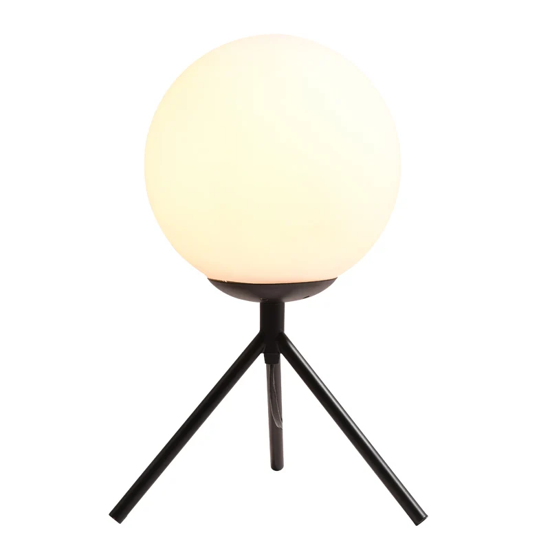 Nordic Simple Design Decorative Indoor Frame Glass Lamp Shade Desk Lamp