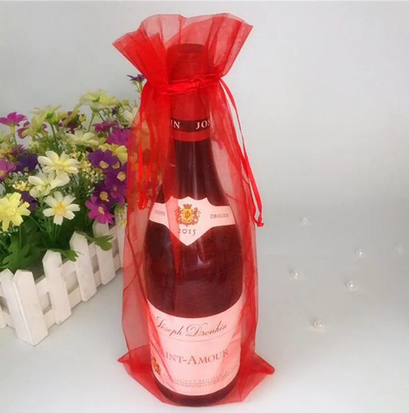 organza wine bottle bags