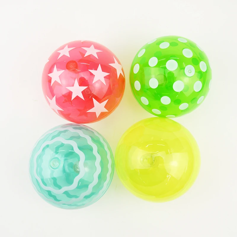 新奇闪光点印刷空气弹力球带led灯 - buy air bouncy ball,light up