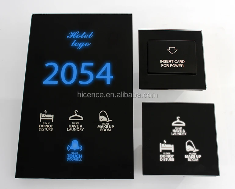 Special Private Design Colors to Show Room Status DND MUR Wait Hotel Door Plate System