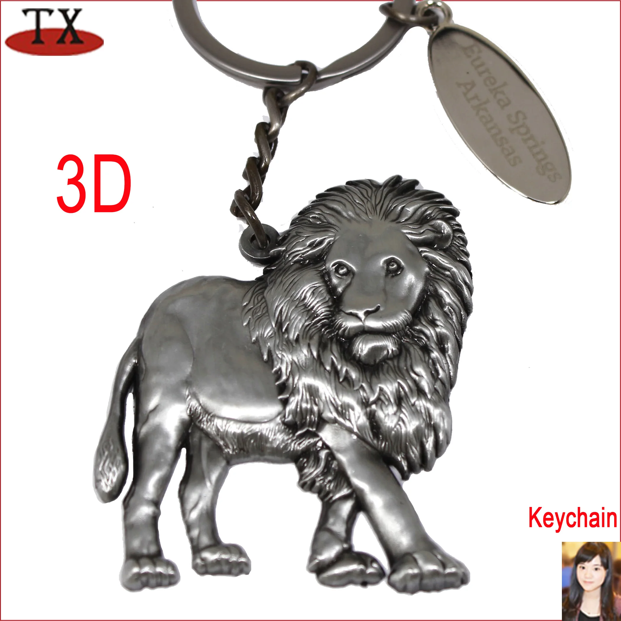  Donfafecuer Tiger Keychain,Animal Keychains 3D