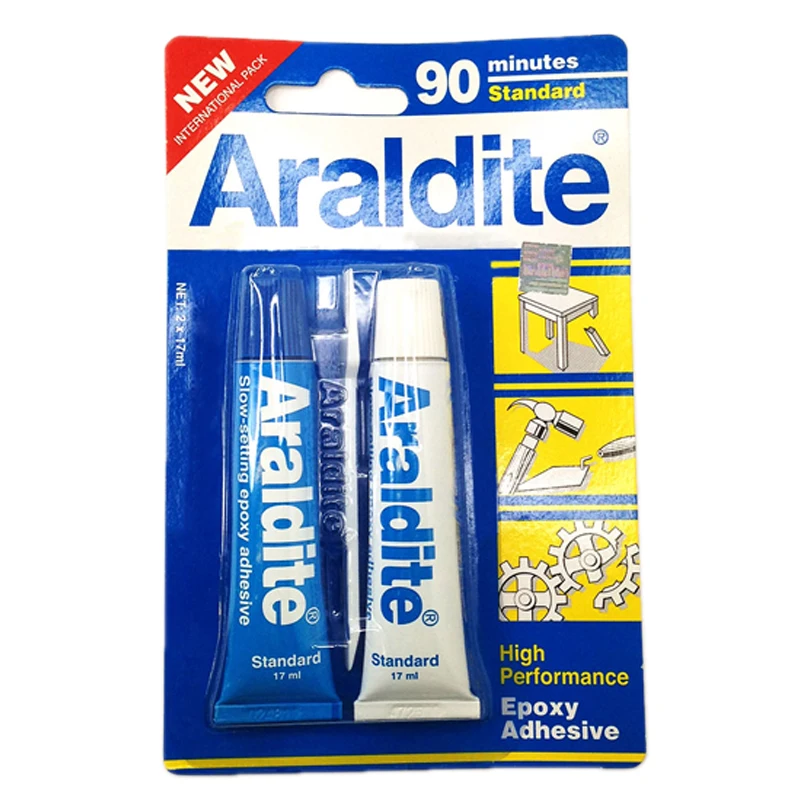 Araldite Прозрачный Прочный эпоксидный AB Клей Склеивание металлические ювелирные изделия