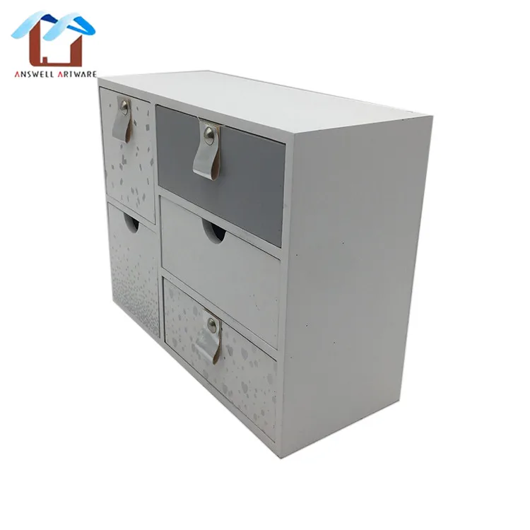 Маленький настольный мини-органайзер из натурального дерева для дома и офиса коробка хранения Настольные