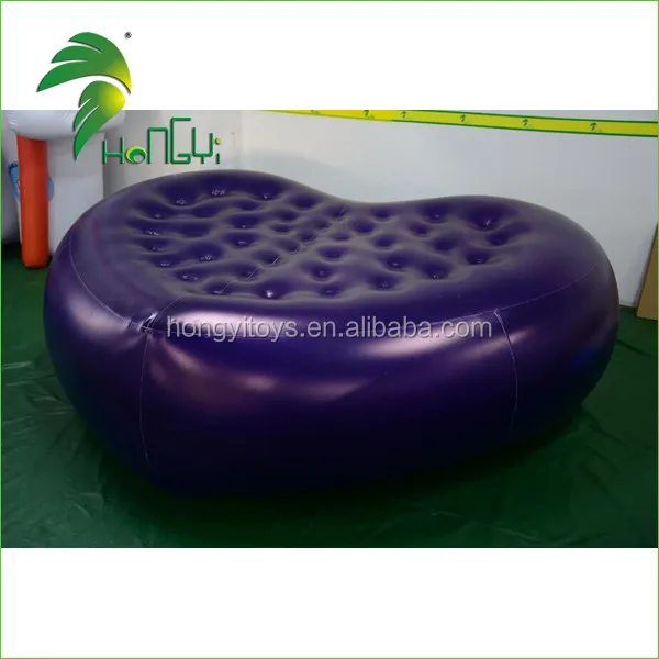 Customized Inflatable Air Mattress / PVC Heart Shape Inflatable Mattress Furniture / Heart Shape Inflatable Bed
