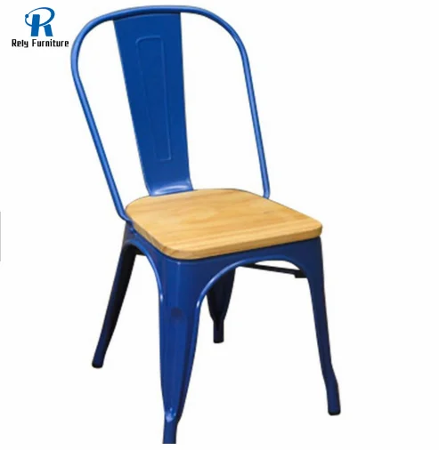 Горячая распродажа, Лучшая цена, железный современный дизайн, винтажный промышленный Деревянный Обеденный металлический стул