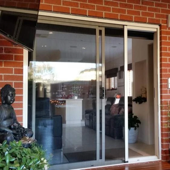 Convenience Trackless Folding Screen Door with Taiwan PP Mesh