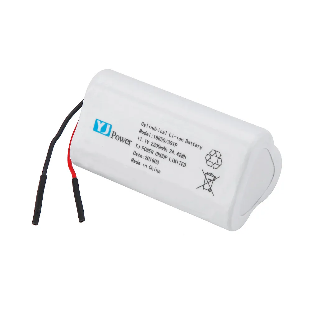 18650 11.1 v. Ext Lithium ion.