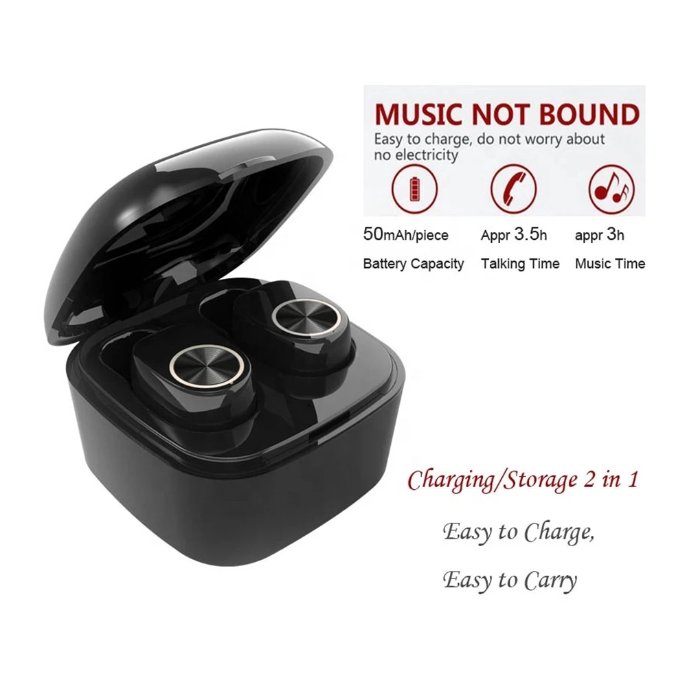 Behenda V7 bluetooth Headset Earphone Mini True TWS Wireless Headphones for Smartphone Sport Earbuds