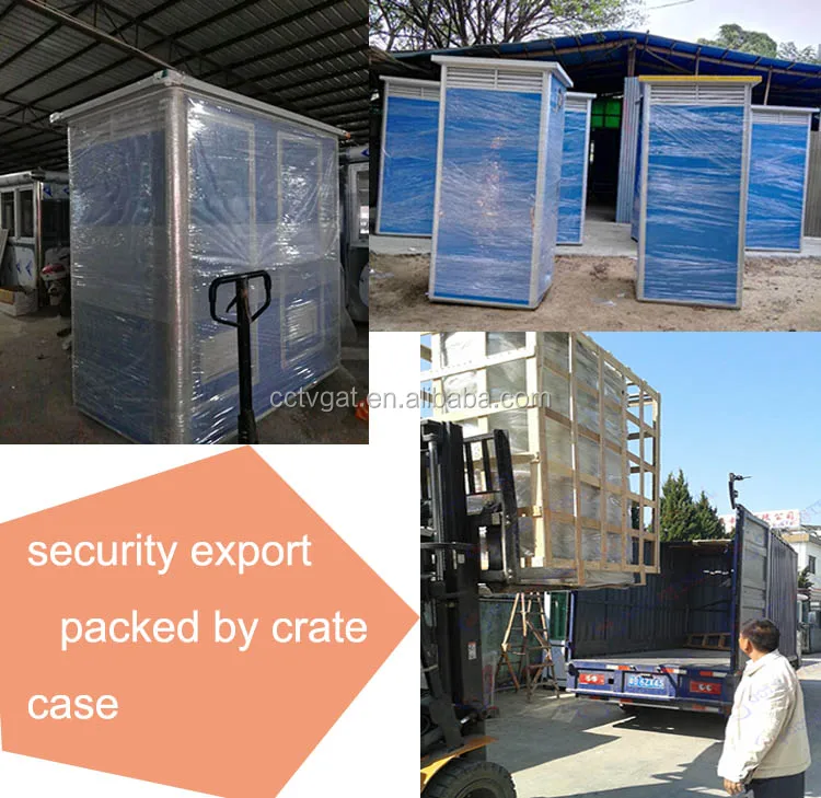 Modern Design Outdoor Portable Toilet with Steel Frame Structure Squatting Pot or Western Seat for Bathroom Use