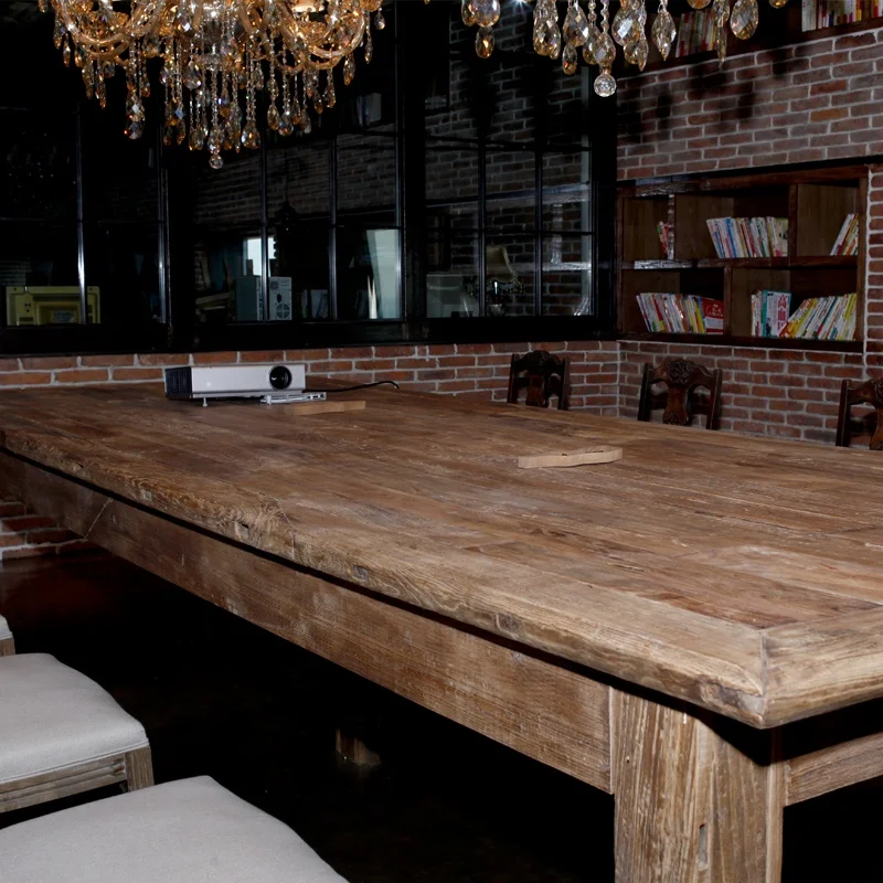 
Ancient Age furniture reclaimed recycled ceremony wood conference table custom bespoke furniture simple quality dining table 