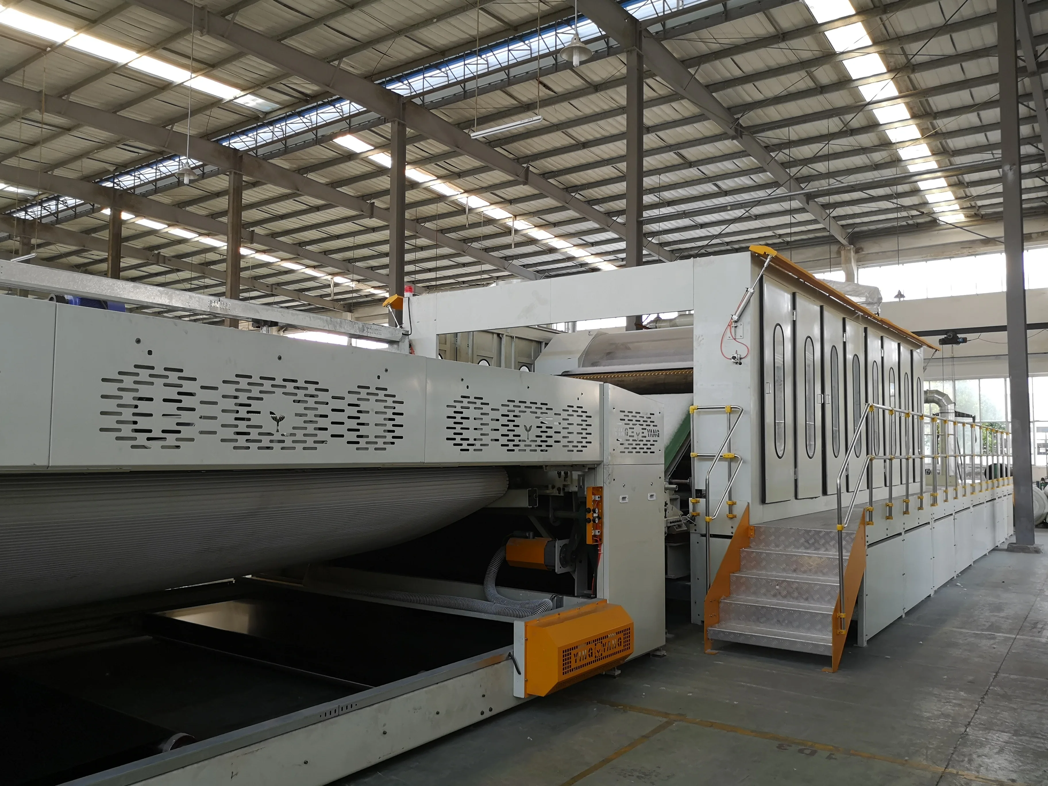 YINGYANG New Automatic High Capacity Synthetic Leather Substrate Nonwoven Fabric Production Line for Manufacturing Plant