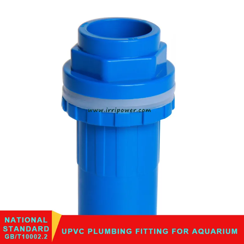 Aquarium System Connector Metric Size UPVC Water Supply Bulkhead