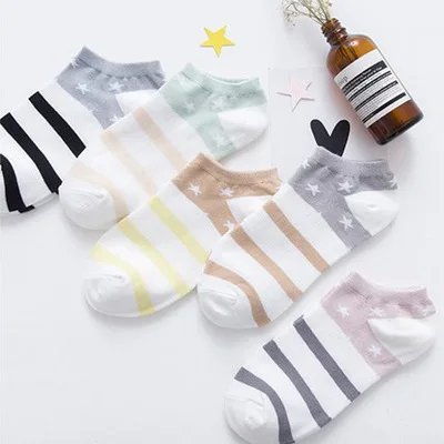 Носки-невидимки с рисунком из мультфильма, дышащие носки-лодочки для женщин