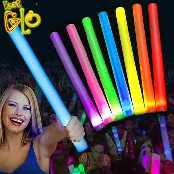 Glow In The Dark Party Suppliers Cheering LED Foam Stick
