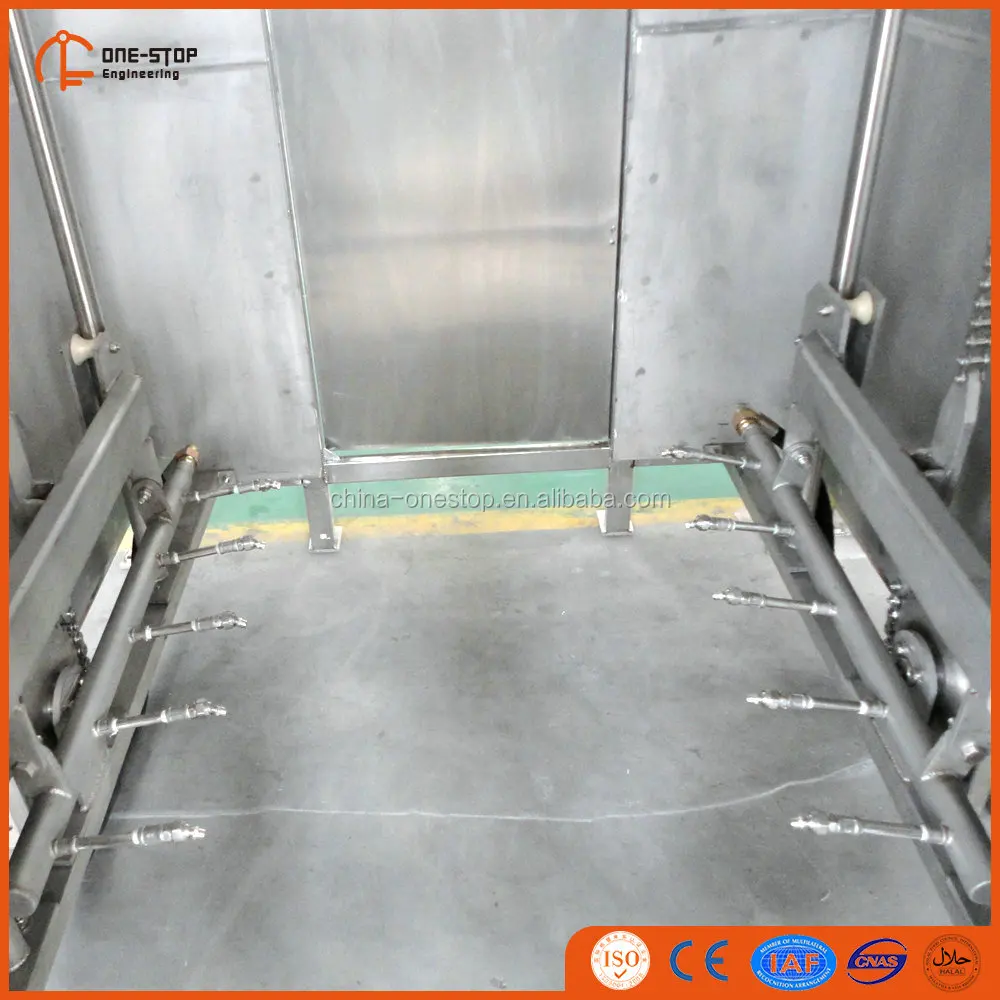 Cattle slaughterhouse line high pressure water spray cattle cleaning machine