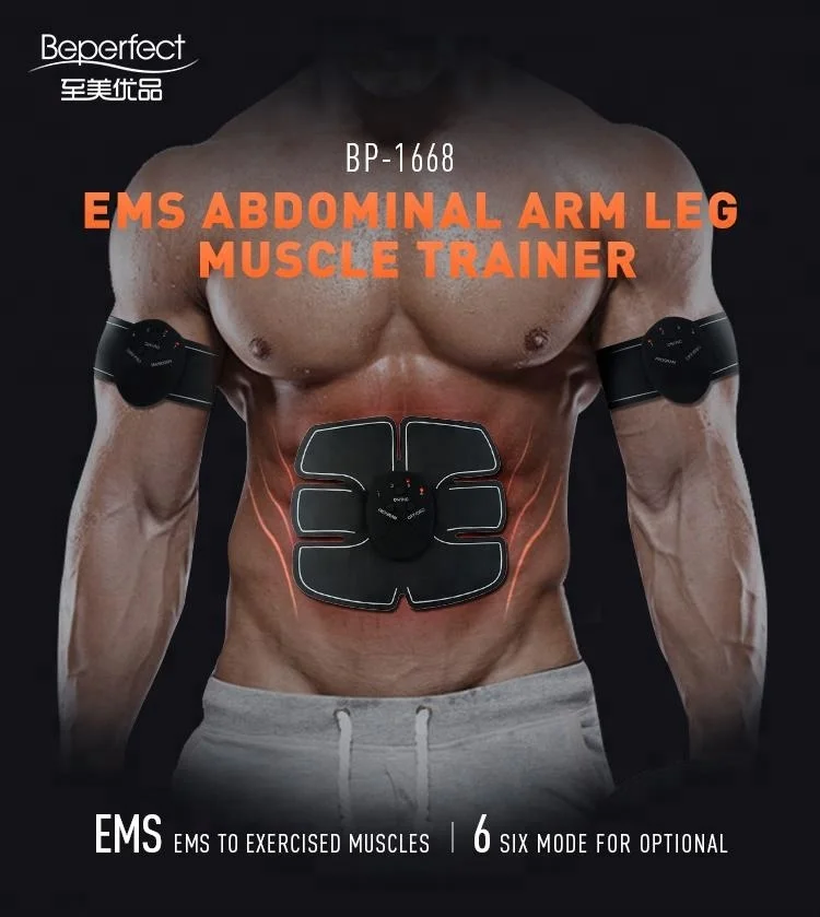 Beperfet Home Use EMS Muscle Stimulator Machine Best Abdominal Toning Belt for Men and Women's Ab Training