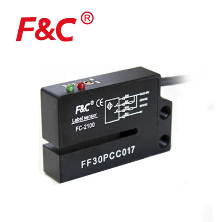 Датчики этикетки. Датчик fc2100. Датчик этикеток FC-2100 Optical Label sensor. Механический щелевой датчик этикетки. Щелевой индуктивный датчик этикетки.