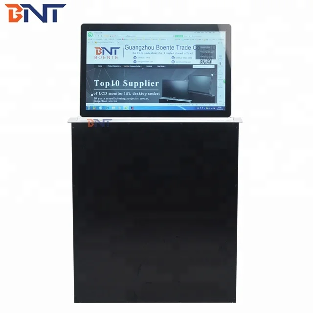 BNT Smart Office Conference Room LCD Monitor Motorized Lifting Mechanism With Screen