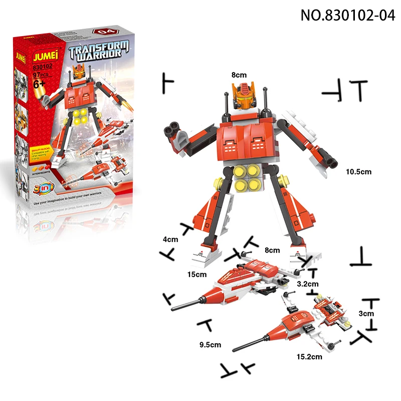 Small Size Box Promotion and Collection  Building Blocks Toy Robots