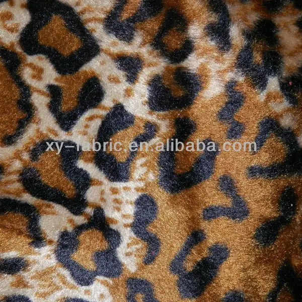 Faux Fur Velboa Fabric Short Pile Brown Leopard Print With A Soft And Plush  Feel For Worman Garment - Buy Short Pile Faux Fur,Low Nap,Animal Skin  Product on 