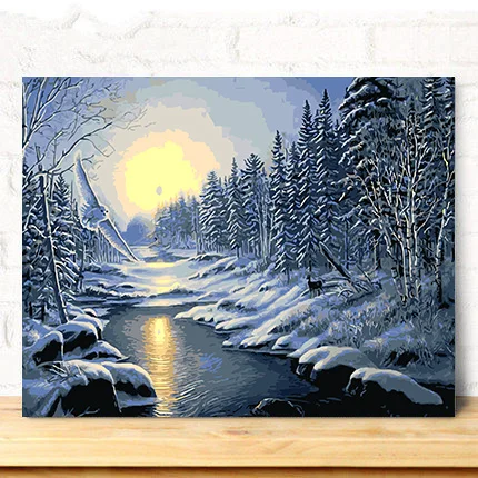 natural scenery oil painting - buy painting by number,natural