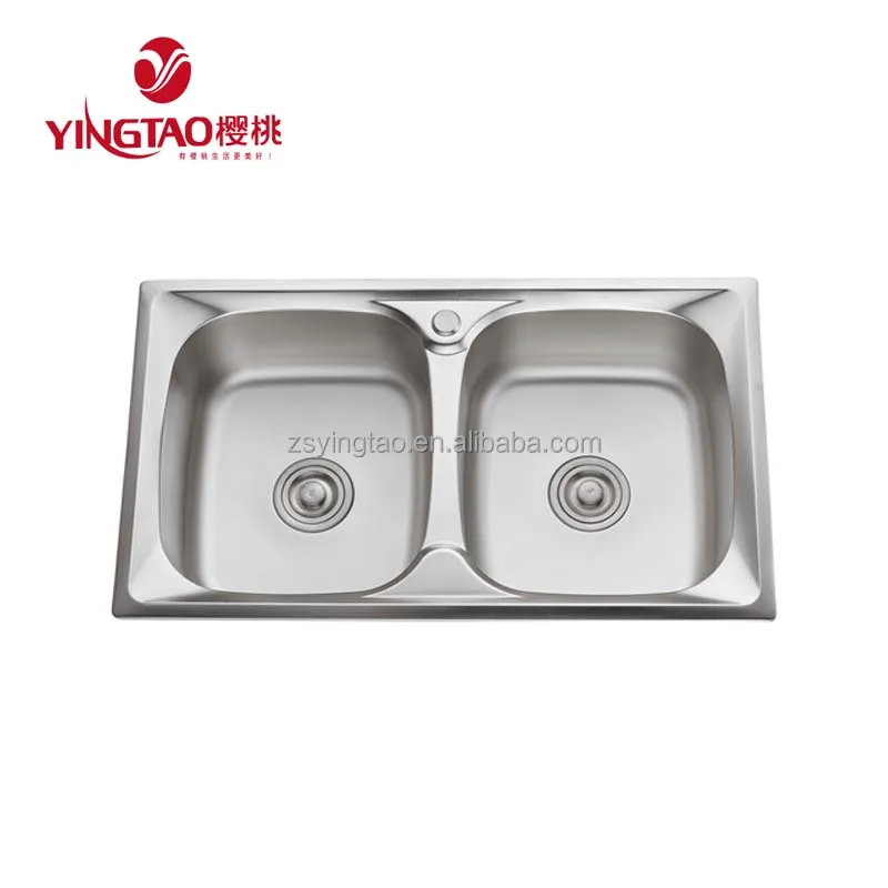 One Stop Double Bowl Stainless Steel Kitchen Sinks With Sealing Tape Buy Kitchen Sinks Kitchen Sink Sealing Tape Double Kitchen Sink Product On Alibaba Com