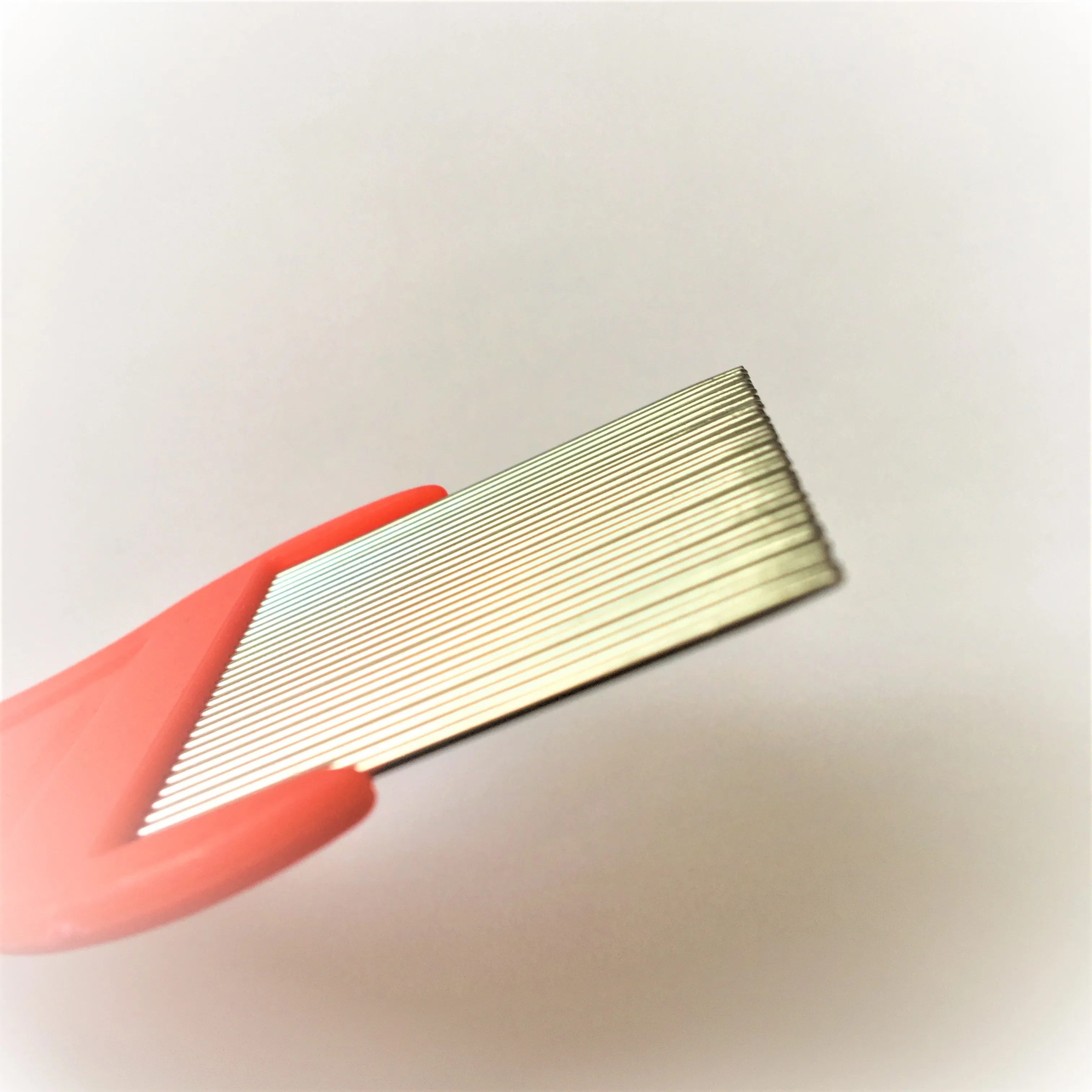 Популярные длинные иглы из нержавеющей стали с пластиковой ручкой гребень для школьников детей