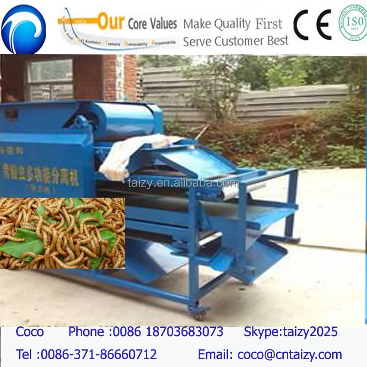 Многофункциональная машина для обследования Tenebrio molitor/сепаратор для мелких червей