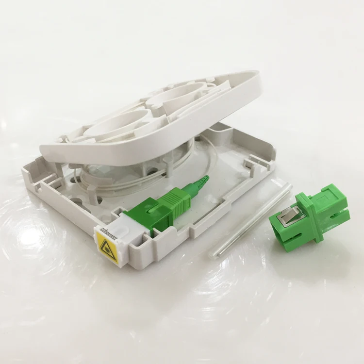 Transparent dust cap 1 2 core ftth fiber optic terminal box