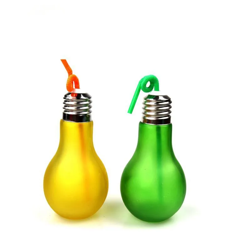 50ml 100ml 150ml 200ml 250ml 300ml Light Bulb Shaped Glass Juice Glass Drink Bottle Fruit Juice Bottle