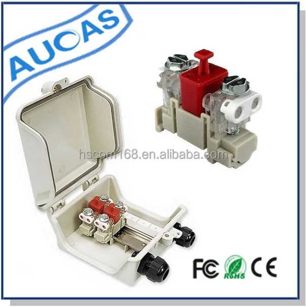 IP65 DP Box Outdoor Telephone distribution box  fit for stb module 1 pair terminal block