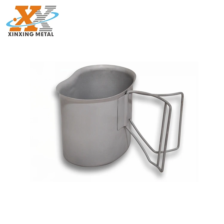 Outdoor Sports 0.6L Stainless Steel Camping Canteen Cup