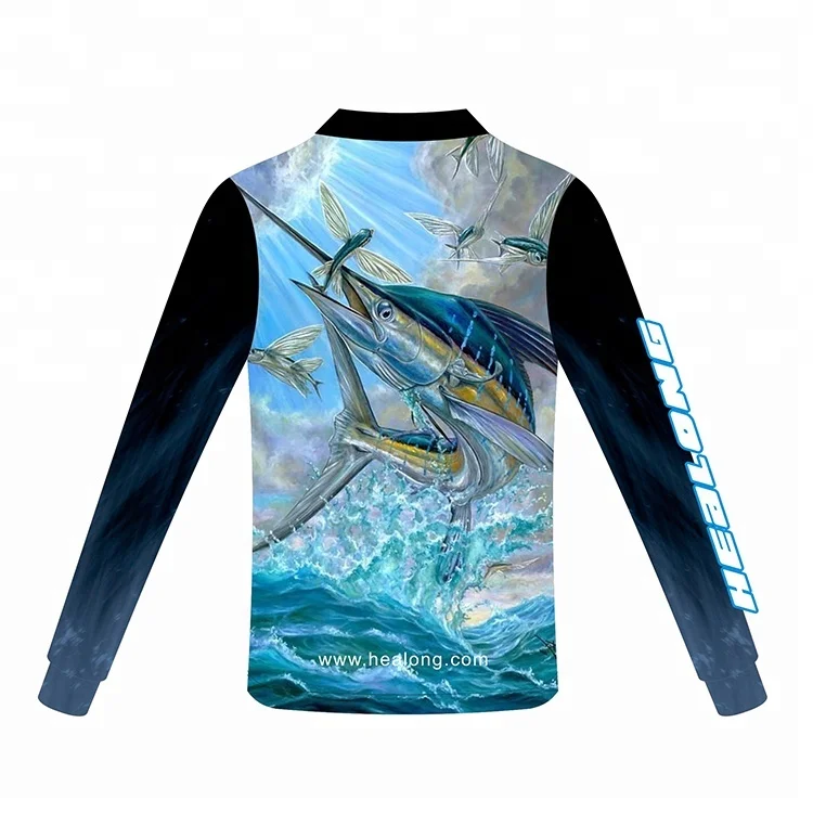 Healong Custom Fishing Jersey Wholesale Cheap Blank Men Fishing