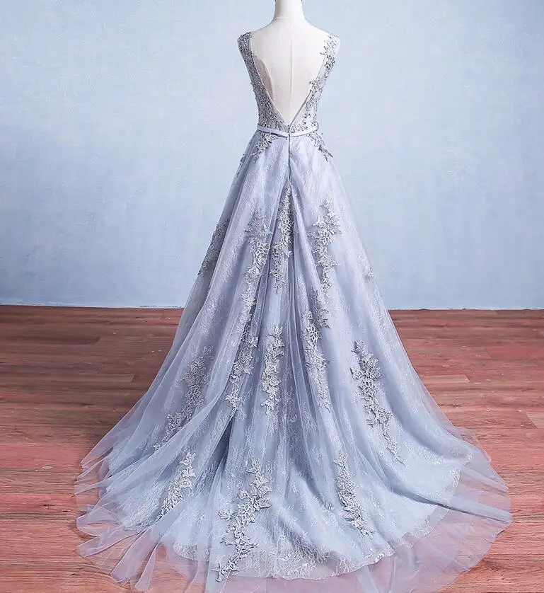 Vestidos de dama de honor, largos, grises, para mujer, falda, banquete,  noche, graduación, nuevos