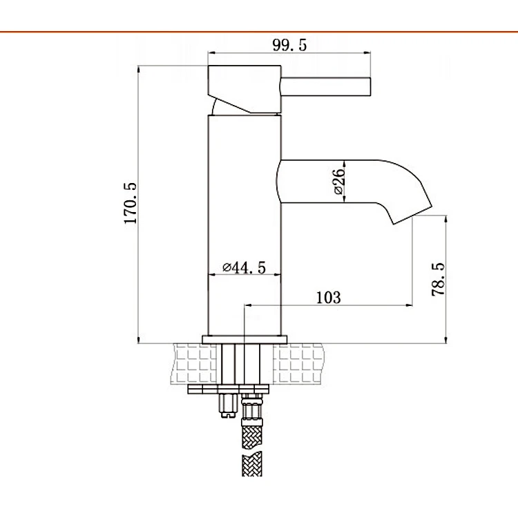 Modern Round Brass Basin Faucet - Chrome  manufacture