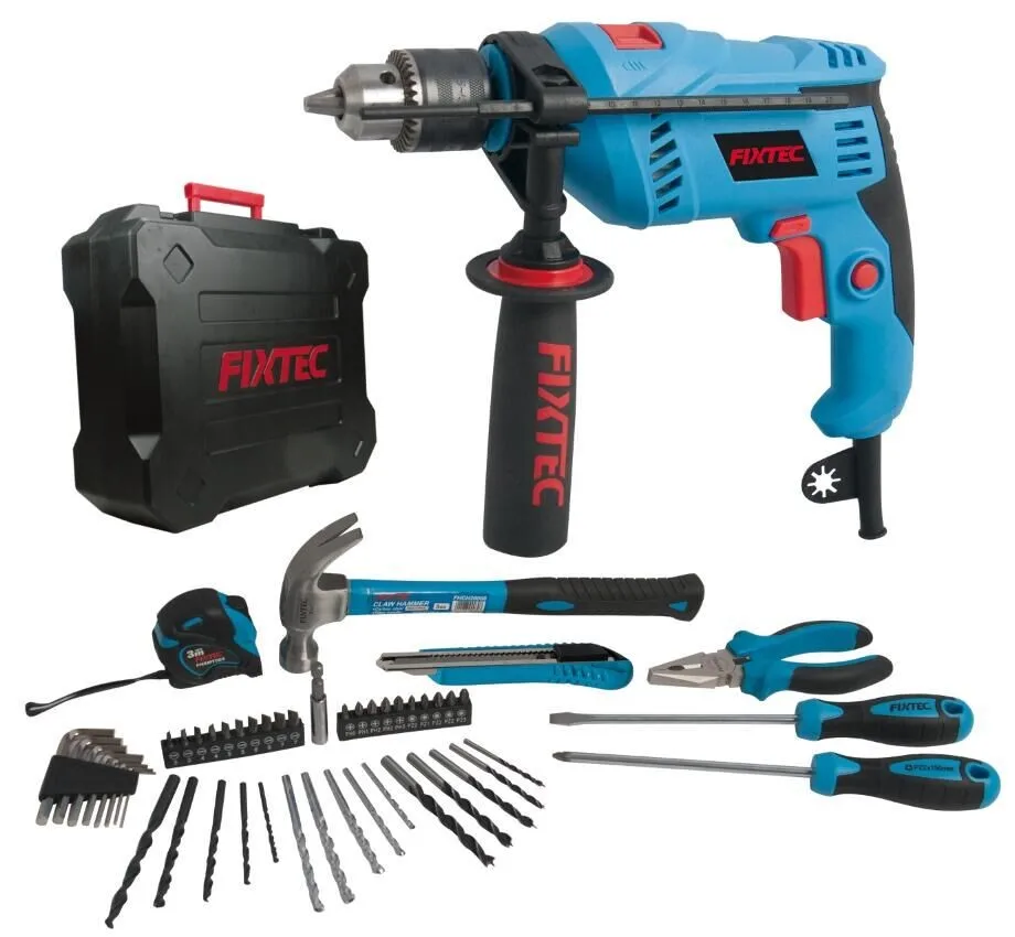 FIXTEC電動工具 13mmハンドドリルマシン ツールボックス 600Wコード式