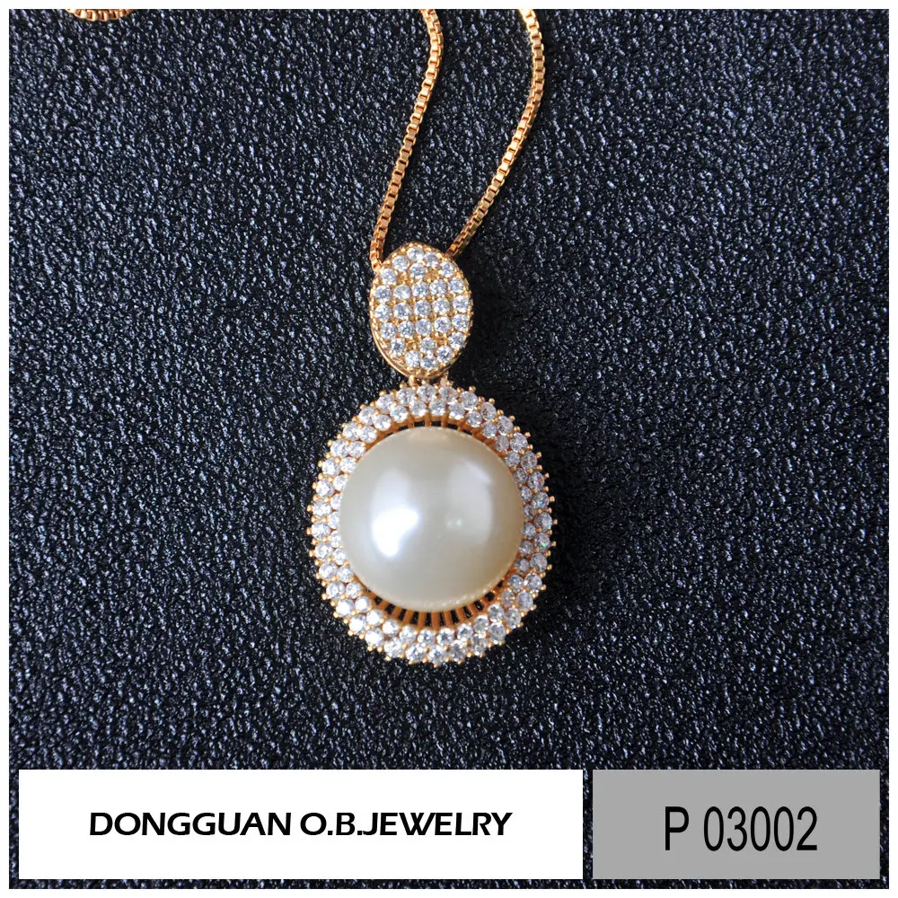 The Latest Design of Artificial Pearl Earrings Real Gold Plating American Style Pearl Jewelry for Women
