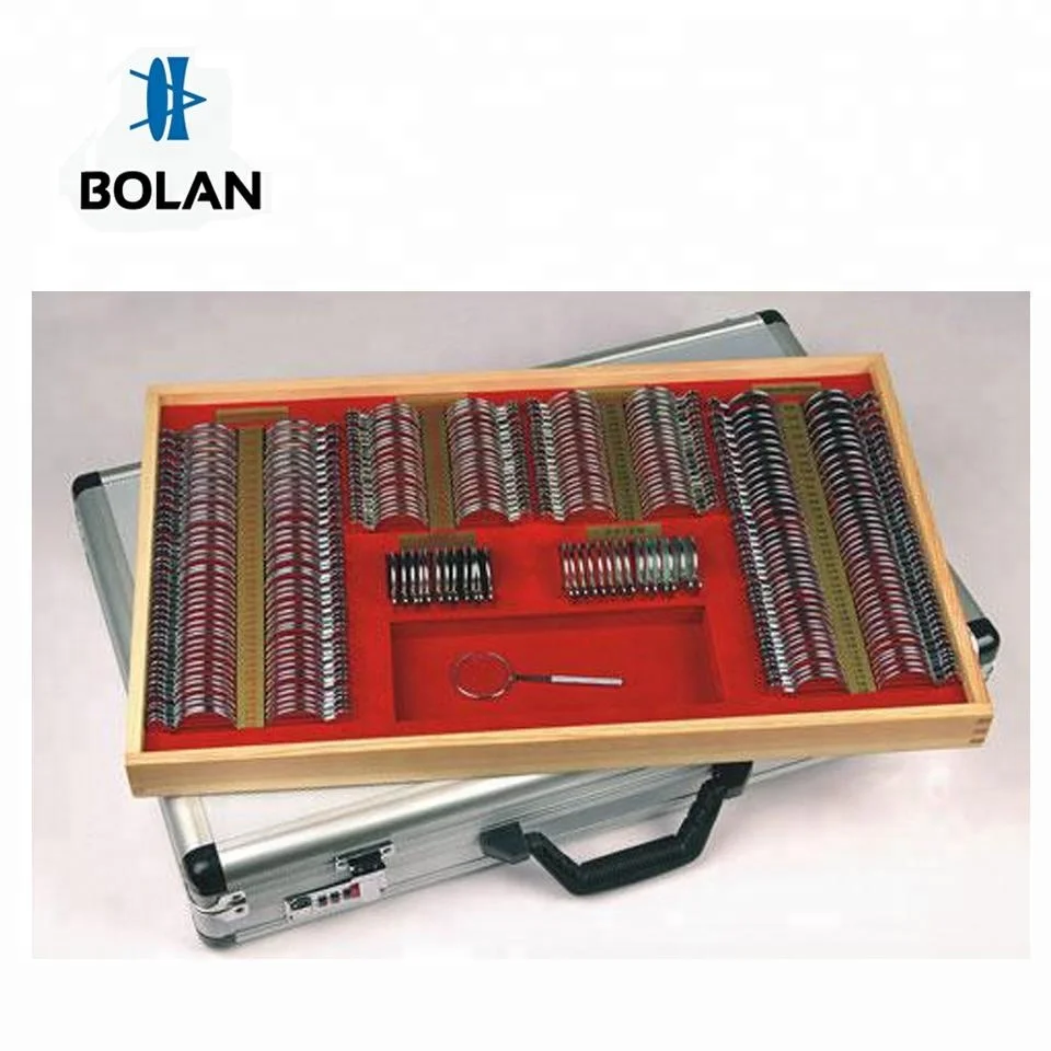 Ophthalmic Optical Trial Lens Set with Metal Rim or Plastic Rim 232 Pieces 266 Pieces BOLAN Brand CE ISO Certificate