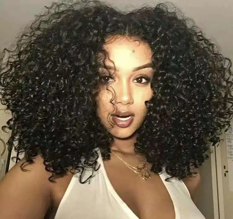 human hair curly bob lace front wigs