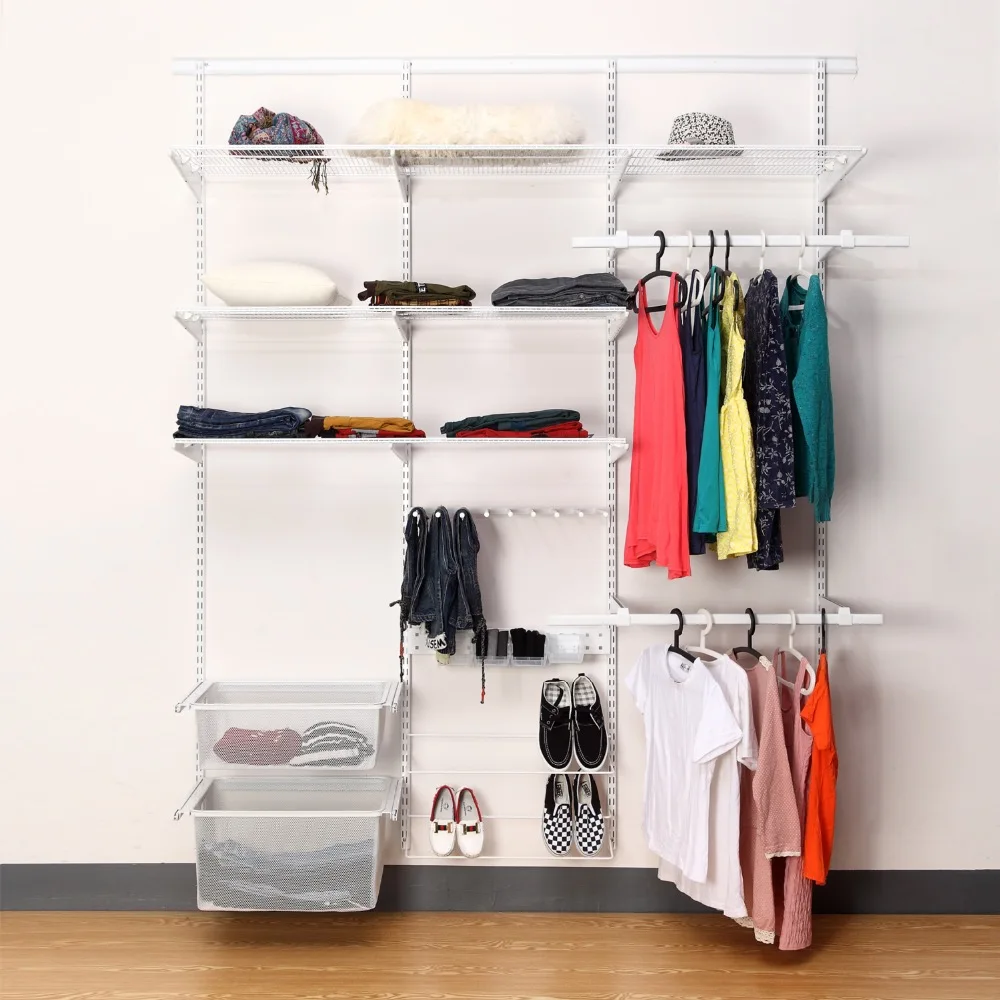 Aufbewahrung Schrank Organizer Schlafzimmer Möbel Kleider Schrank Metall Moderner Schrank Oem Kleidung Kleider Schrank Hängende Mesh Wohn Möbel