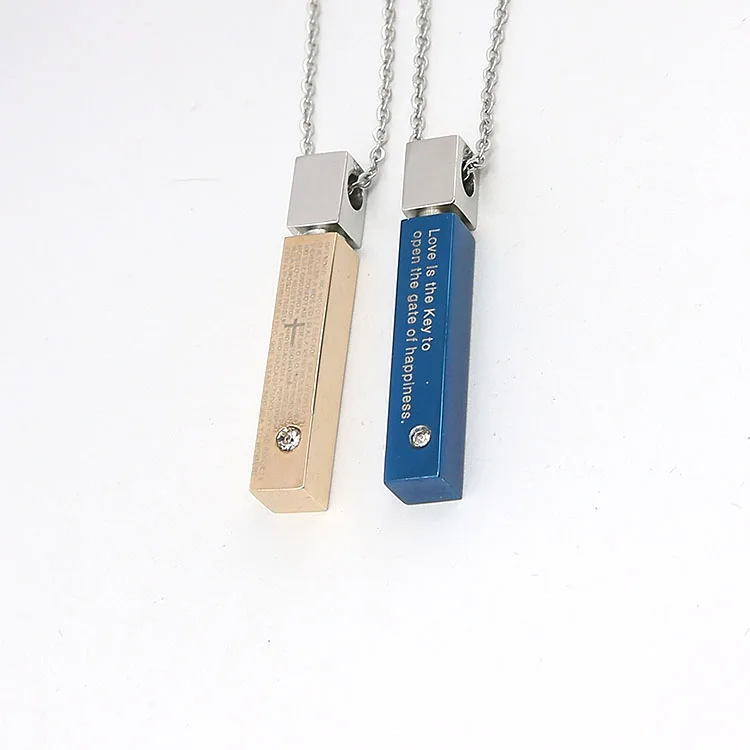 Stainless Steel Bar Necklace 