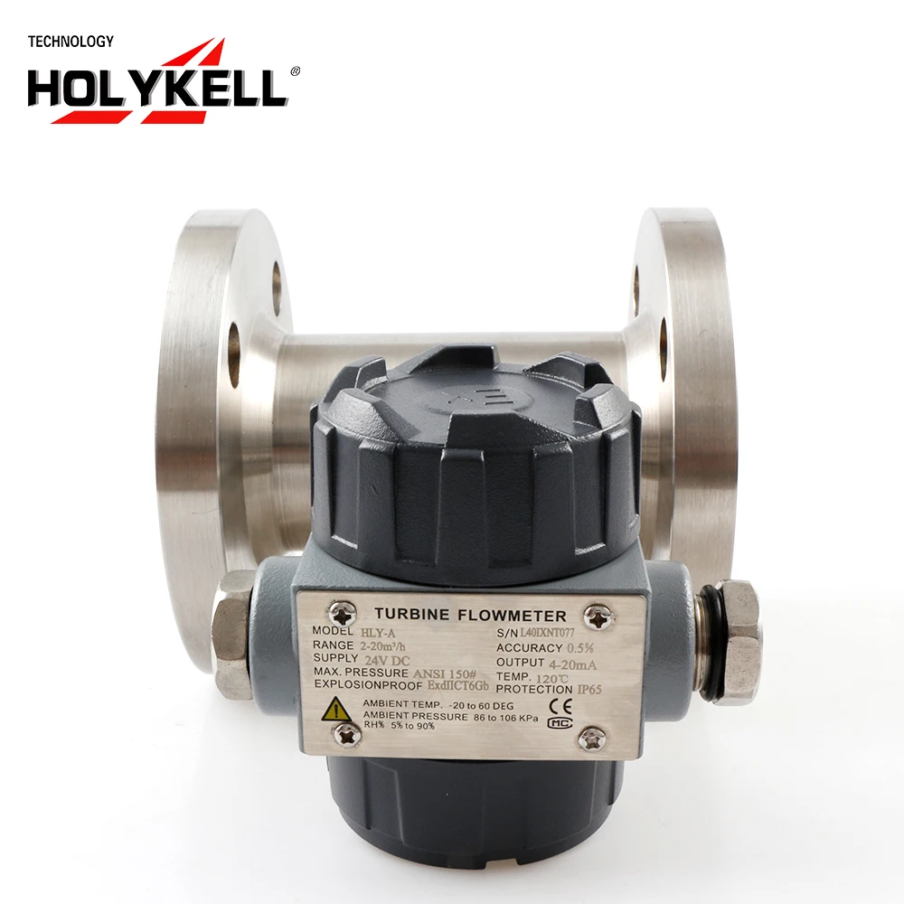 Holykell 2 Inch Digital Fuel Flow Meter / Digital RS485 Turbine Flow Meter