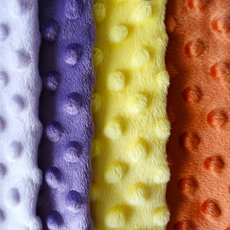 
Модный дизайн 2019, супермягкий бархат в горошек minky для игрушек и одеял 