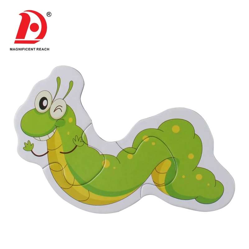 HUADA 6 Styling Design 15PCS Insect Series Kids Educational Animal Cartoon Puzzle Set