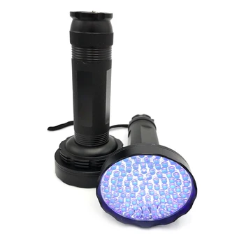 Amazon NEW Hot selling Aluminium 365nm 395nm UV Wand Black Light Flashlight 100 LED Blacklight 100 LED UV flashlight