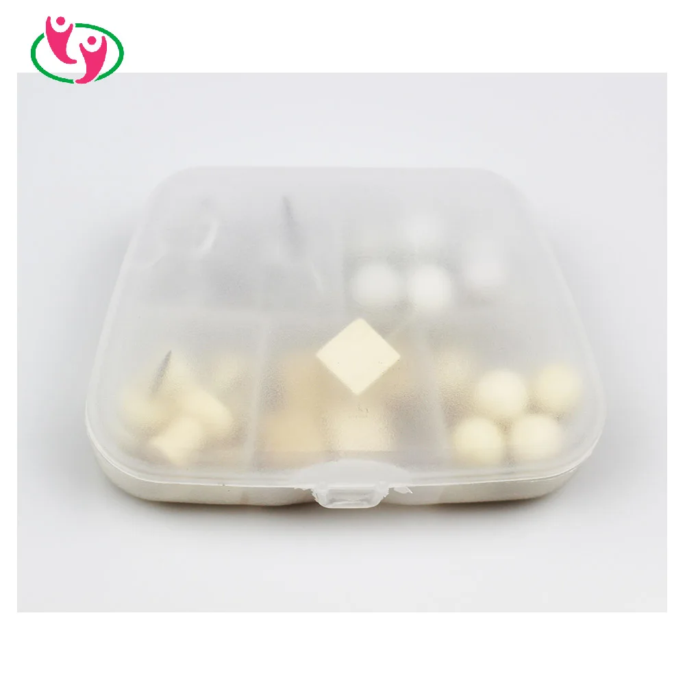 Набор деревянных булавок с пластиковой коробкой для пробковой доски объявлений