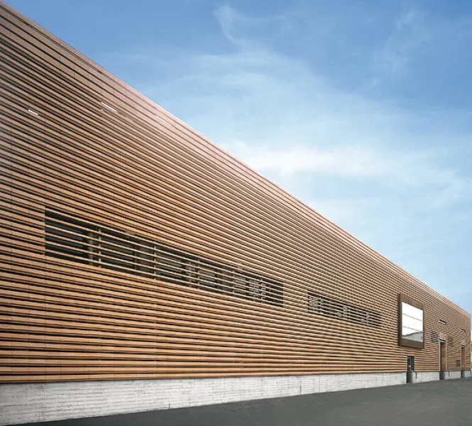 resistance solar shading facade and partition wpc wall cladding